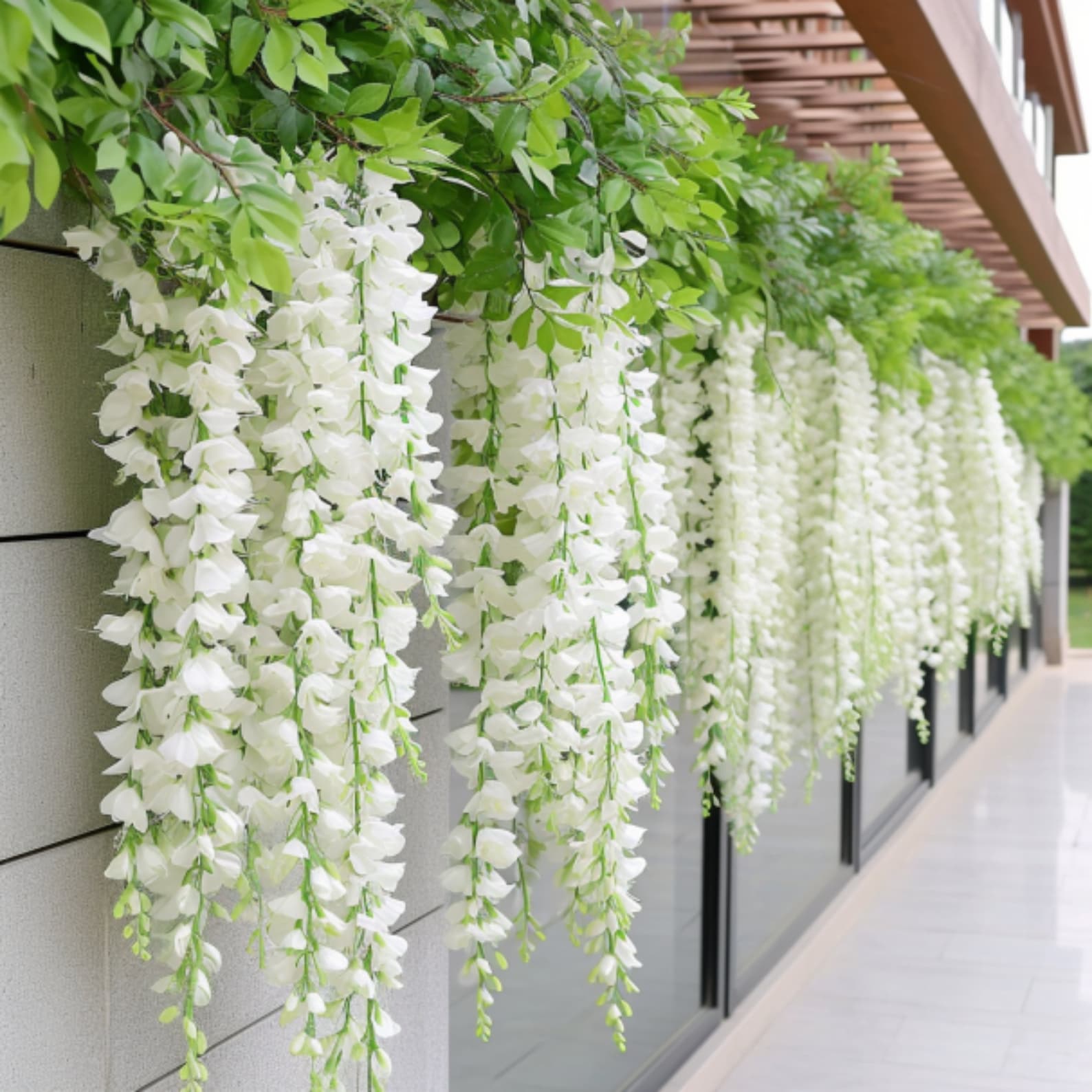 💥$1.99 ONLY TODAY🌸No Maintenance, Pruning or Watering! UV Resistant Lifelike Artificial Wisteria Flower