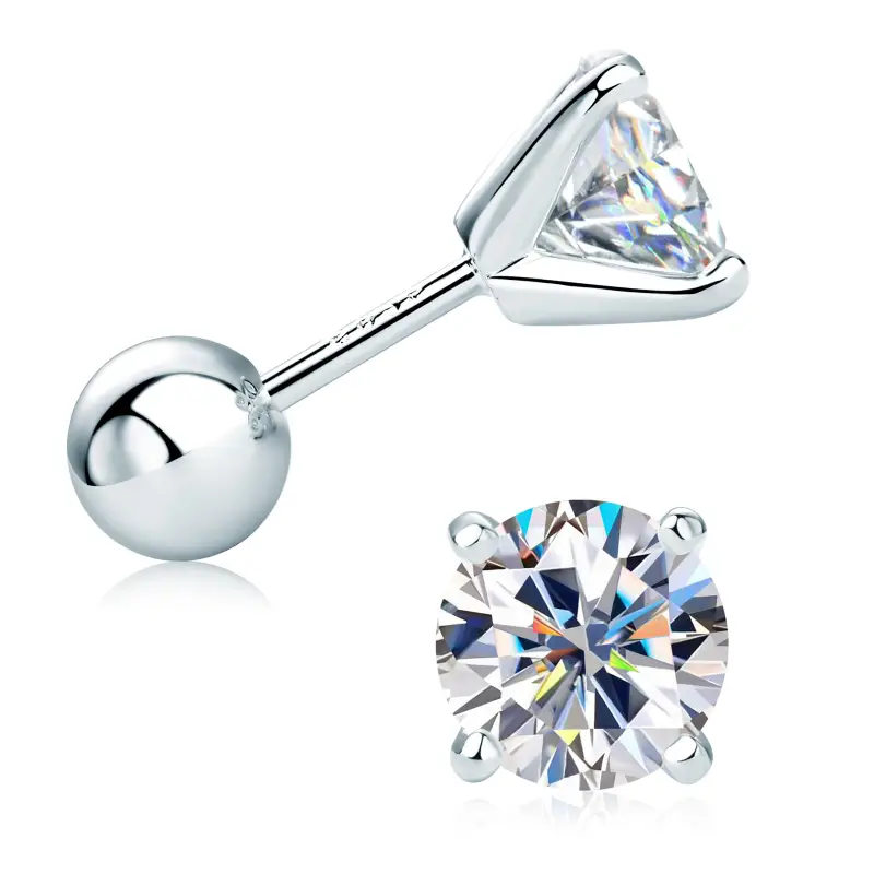 🔥Hot Sale 64% OFF🔥Brilliant 4-Prong Moissanite Stud Earrings