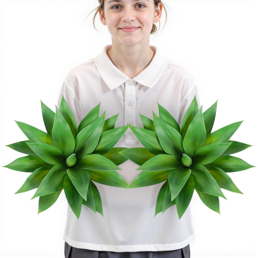 Artificial Agave Plants for Decor - UV resistant, Waterproof, Windproof