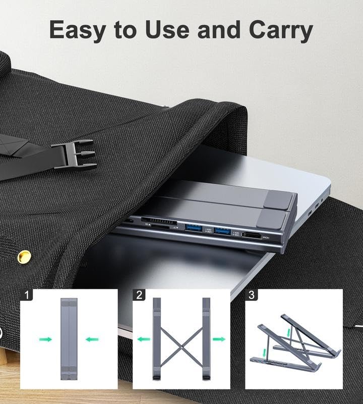 📢📢50% OFF !! 🏠💻 8-in-1 USB-C Laptop Stand — One Sleek Hub, Endless Productivity ✨