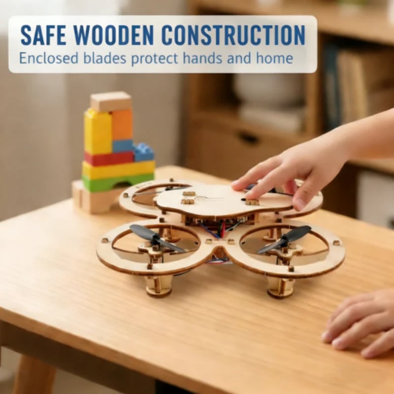 🔥50%OFF🔥Kids DIY Wooden Drone Building Kit- Go beyond pre-built toys and experience the satisfaction of building your drone from scratch. 