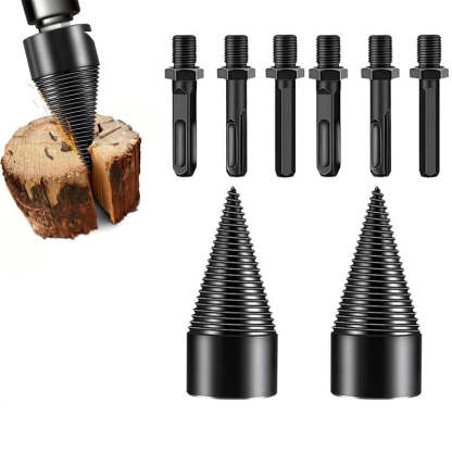 32mm Wood Splitting Drill Bit – Fast, Efficient Firewood Cutter