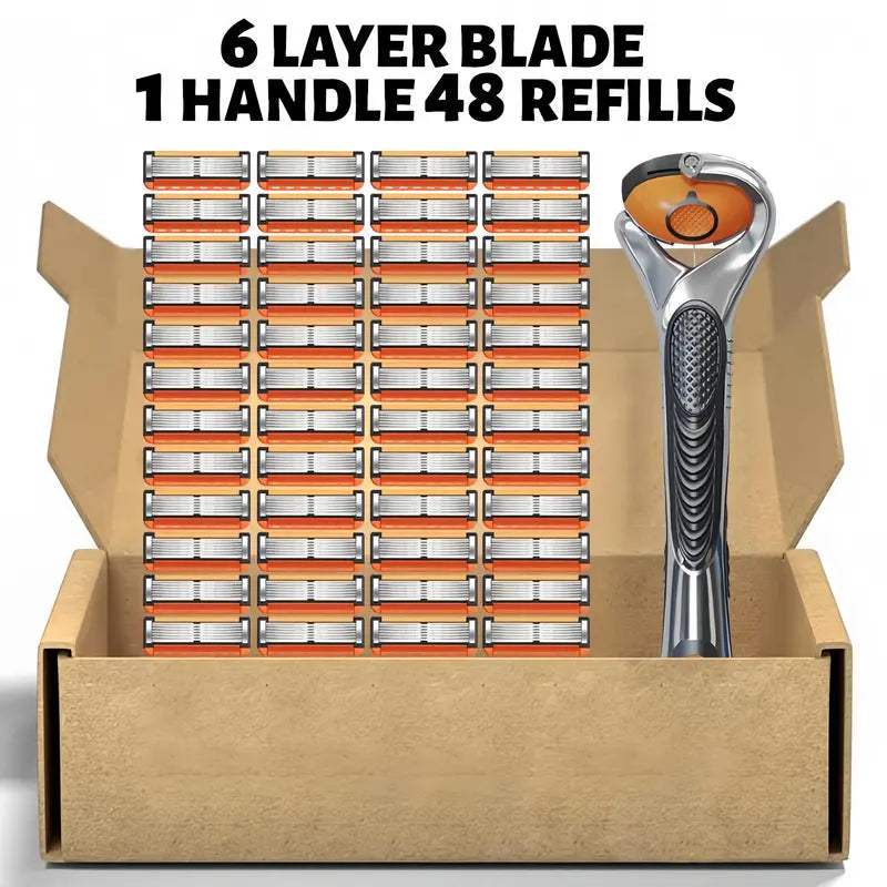 🔥50%OFF🔥Men's Unscented Precision Razor Blade Replacement Handheld Kit🪒