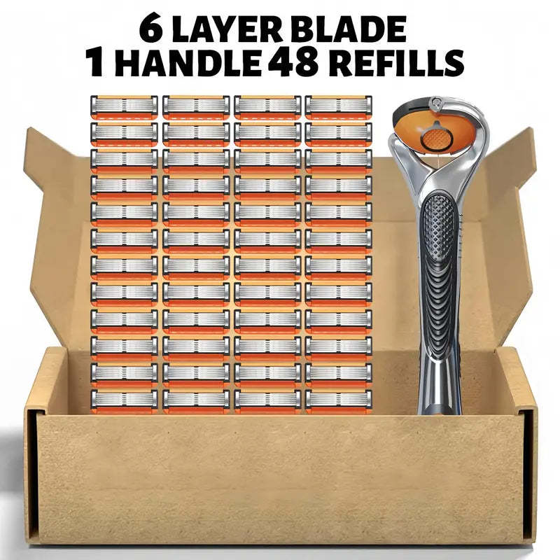 🔥50%OFF🔥Men's Unscented Precision Razor Blade Replacement Handheld Kit🪒
