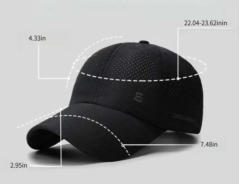 🔥50%OFF🔥Sunscreen Breathable Baseball Cap-Blackout Airflow Runner Cap