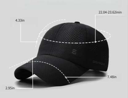 🔥50%OFF🔥Sunscreen Breathable Baseball Cap-Blackout Airflow Runner Cap