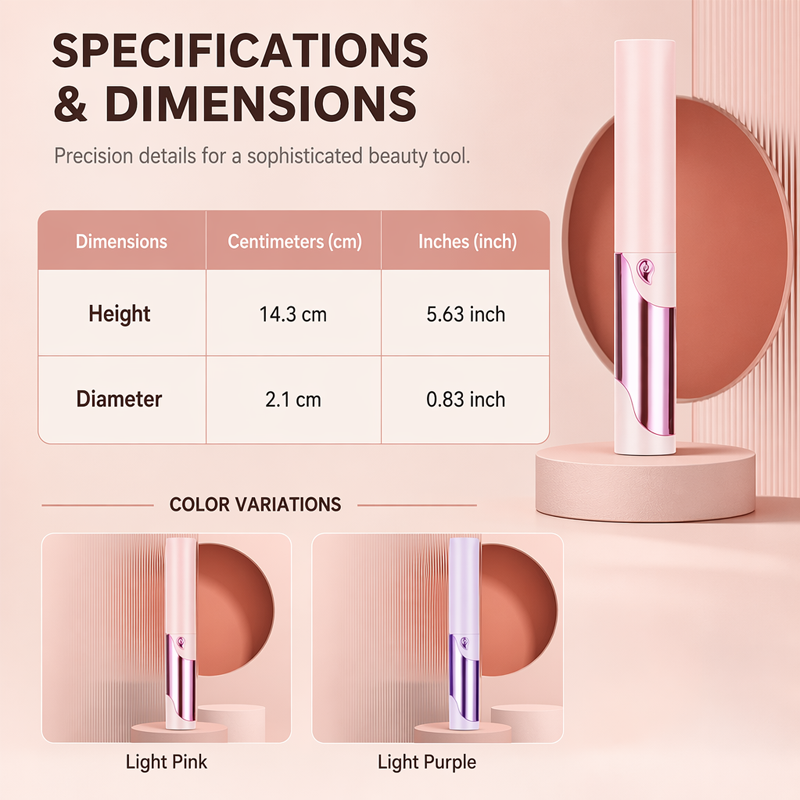 🔥50% OFF 🔥📱 Portable Heated Eyelash Curler with LED Digital Display — Rechargeable Electric Lash Curler