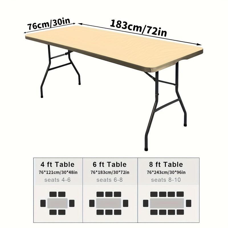 🔥50%OFF🔥🪑 Fitted Spandex Table Cover for Rectangular & Square Tables