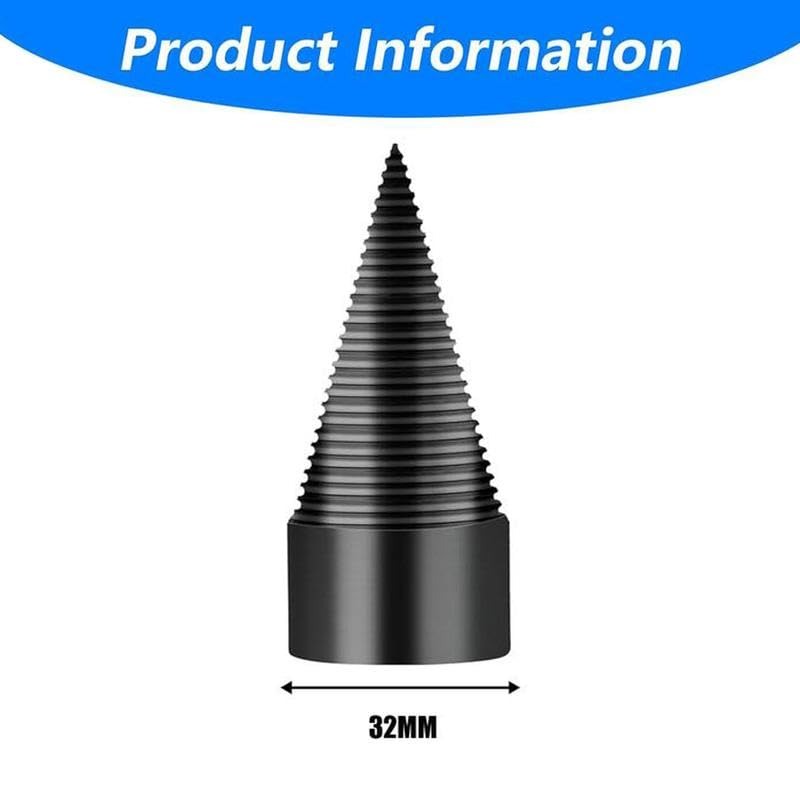 32mm Wood Splitting Drill Bit – Fast, Efficient Firewood Cutter