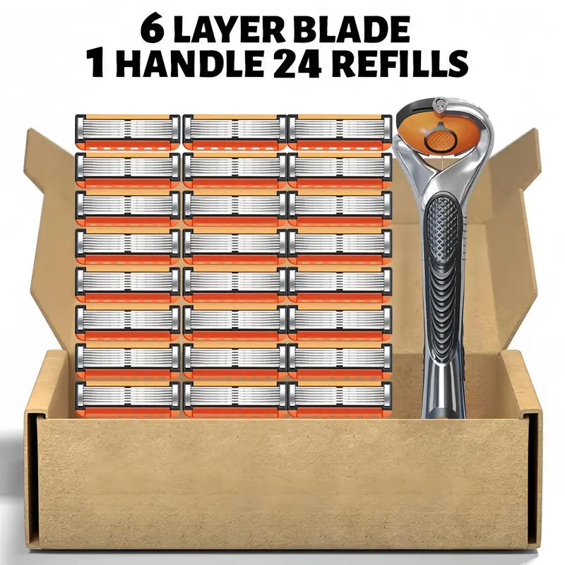 🔥50%OFF🔥Men's Unscented Precision Razor Blade Replacement Handheld Kit🪒