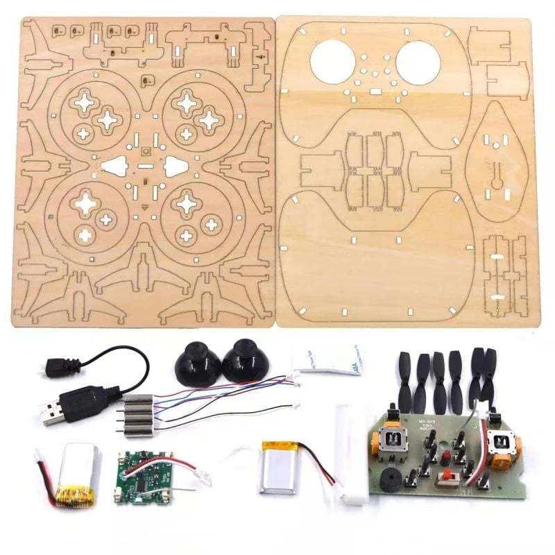 🔥50%OFF🔥Kids DIY Wooden Drone Building Kit- Go beyond pre-built toys and experience the satisfaction of building your drone from scratch. 