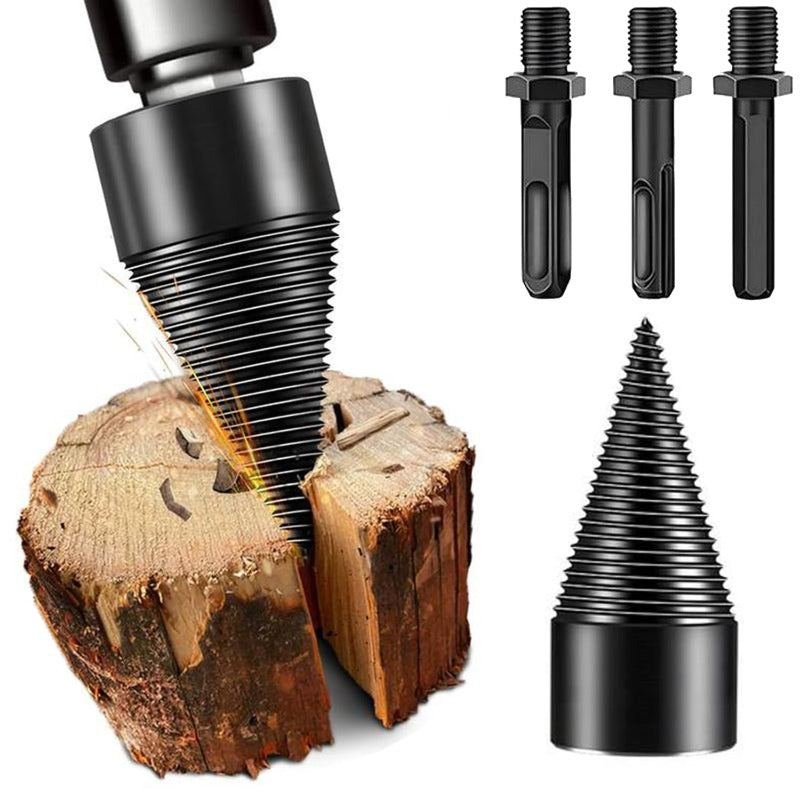32mm Wood Splitting Drill Bit – Fast, Efficient Firewood Cutter
