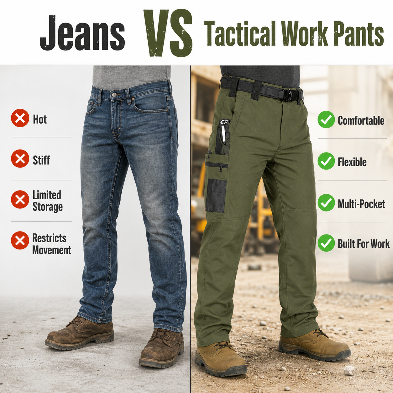 🔥50%OFF🔥🔥 20,000+ Sold | Men's FR Tactical Work Pants – Flame-Resistant, Tougher Than Jeans 💪
