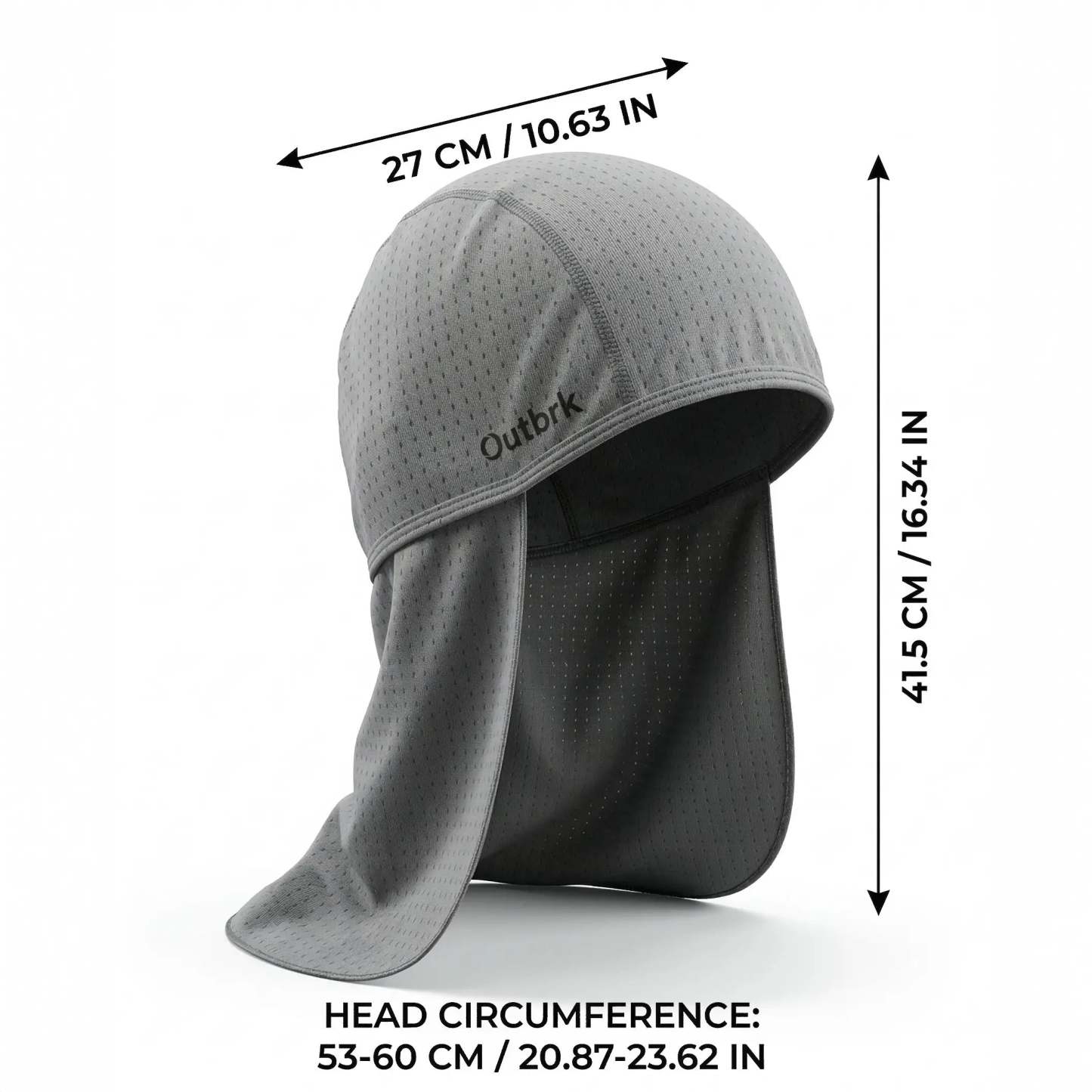 🔥50%OFF🔥Quick-Dry Cooling Skull Cap with Neck Shade, Sweat-Wicking Sun Protection Headwear for Fishing, Hiking & Outdoor Work