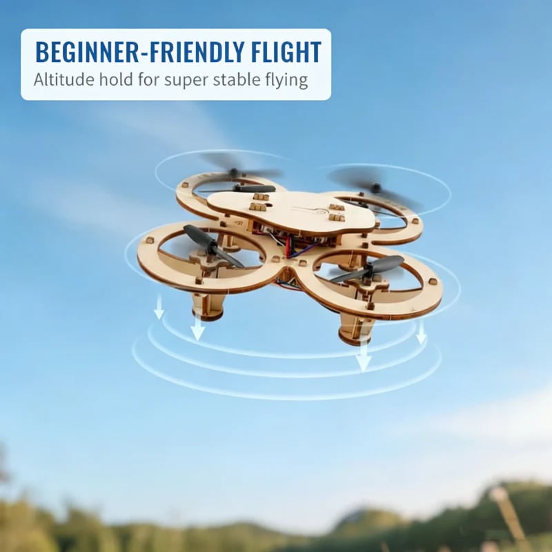🔥50%OFF🔥Kids DIY Wooden Drone Building Kit- Go beyond pre-built toys and experience the satisfaction of building your drone from scratch. 