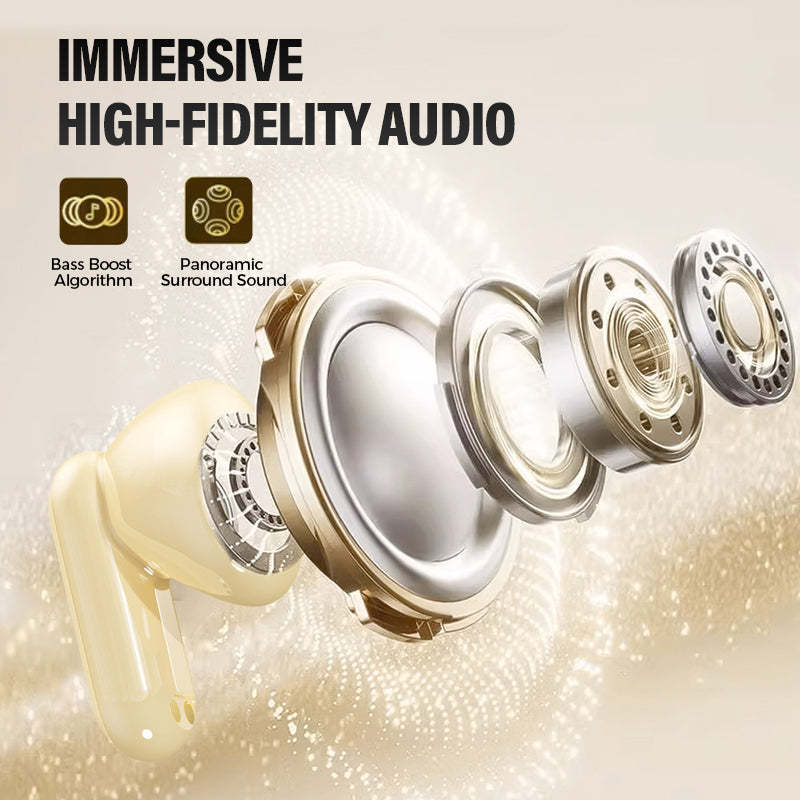 📢📢50% OFF !! ⏰💞50K+ SOLD!INNOVATIVE FOUR-EARBUD DESIGN:🎧 Dual-Pair Wireless Bluetooth Headset with LED Charging Case — TWS Stereo Earbuds | Lightweight | Sweat-Proof