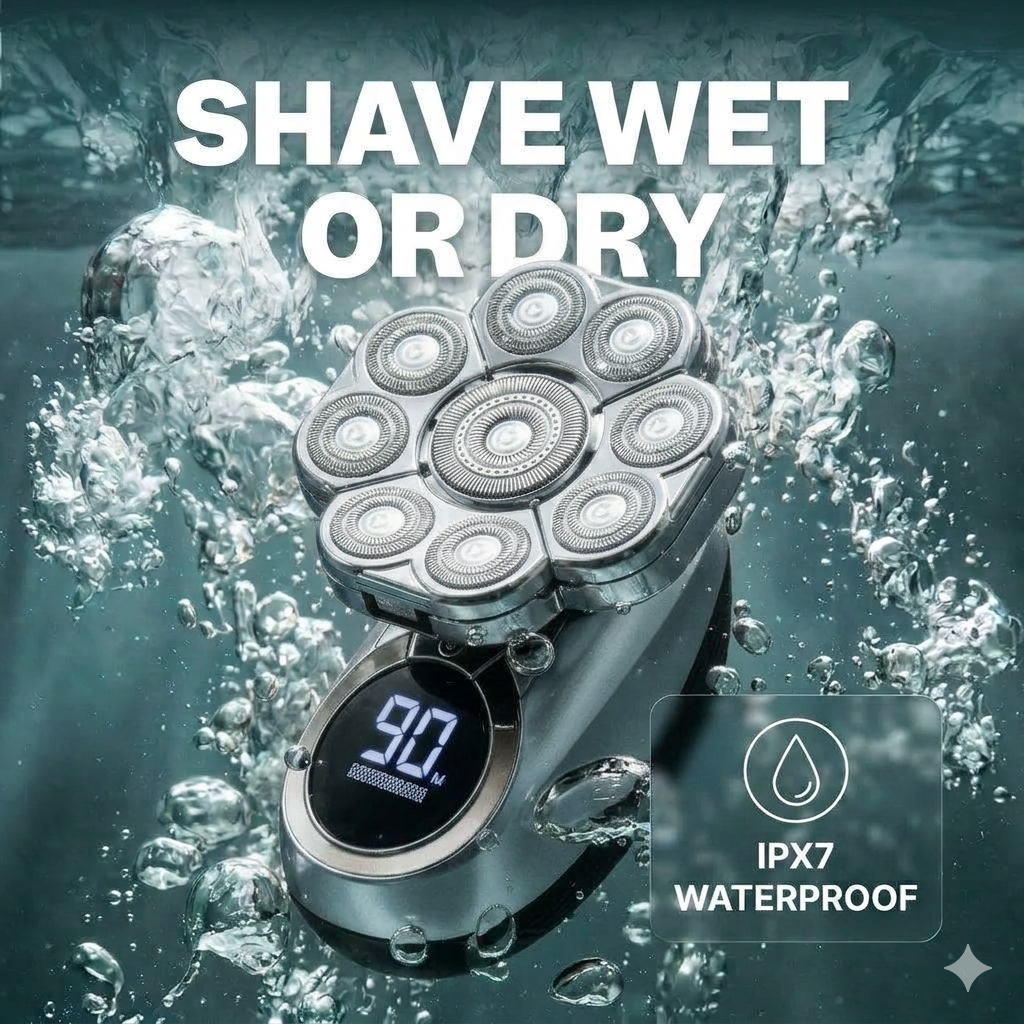 🔥🔥70%OFF🔥🔥  9.0 Ultra Electric Shaver: 9D Floating Razor With Dual-Track Blades & LED Screen