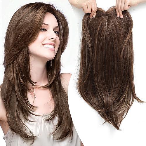 🔥50%OFF🔥💇‍♀️Topper Layered Hair Hairpieces with Bangs for Women with Thinning Hair