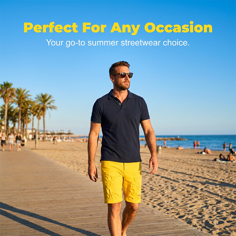 📢📢50% OFF !! ⏰🎸 Men's Summer Ripped Denim Shorts-STANDOUT STYLE RIPPED SUMMER SHORTS -ready comfort.