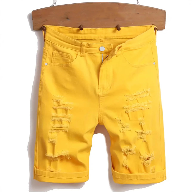 📢📢50% OFF !! ⏰🎸 Men's Summer Ripped Denim Shorts-STANDOUT STYLE RIPPED SUMMER SHORTS -ready comfort.
