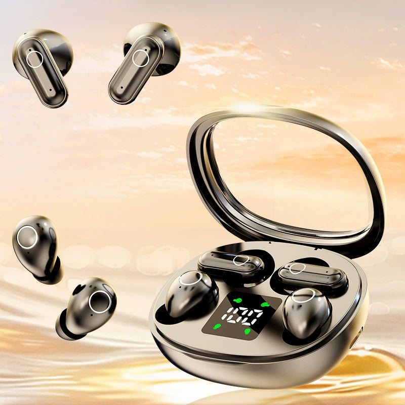 📢📢50% OFF !! ⏰💞50K+ SOLD!INNOVATIVE FOUR-EARBUD DESIGN:🎧 Dual-Pair Wireless Bluetooth Headset with LED Charging Case — TWS Stereo Earbuds | Lightweight | Sweat-Proof