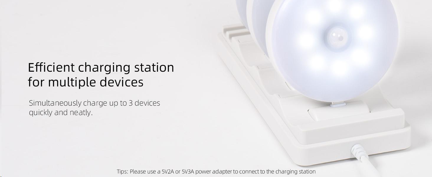 under cabinet light with charging station