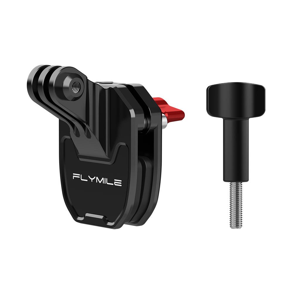 Flymile Motorcycle Windshield Clip Camera Mount for DJI OSMO Action 6 
