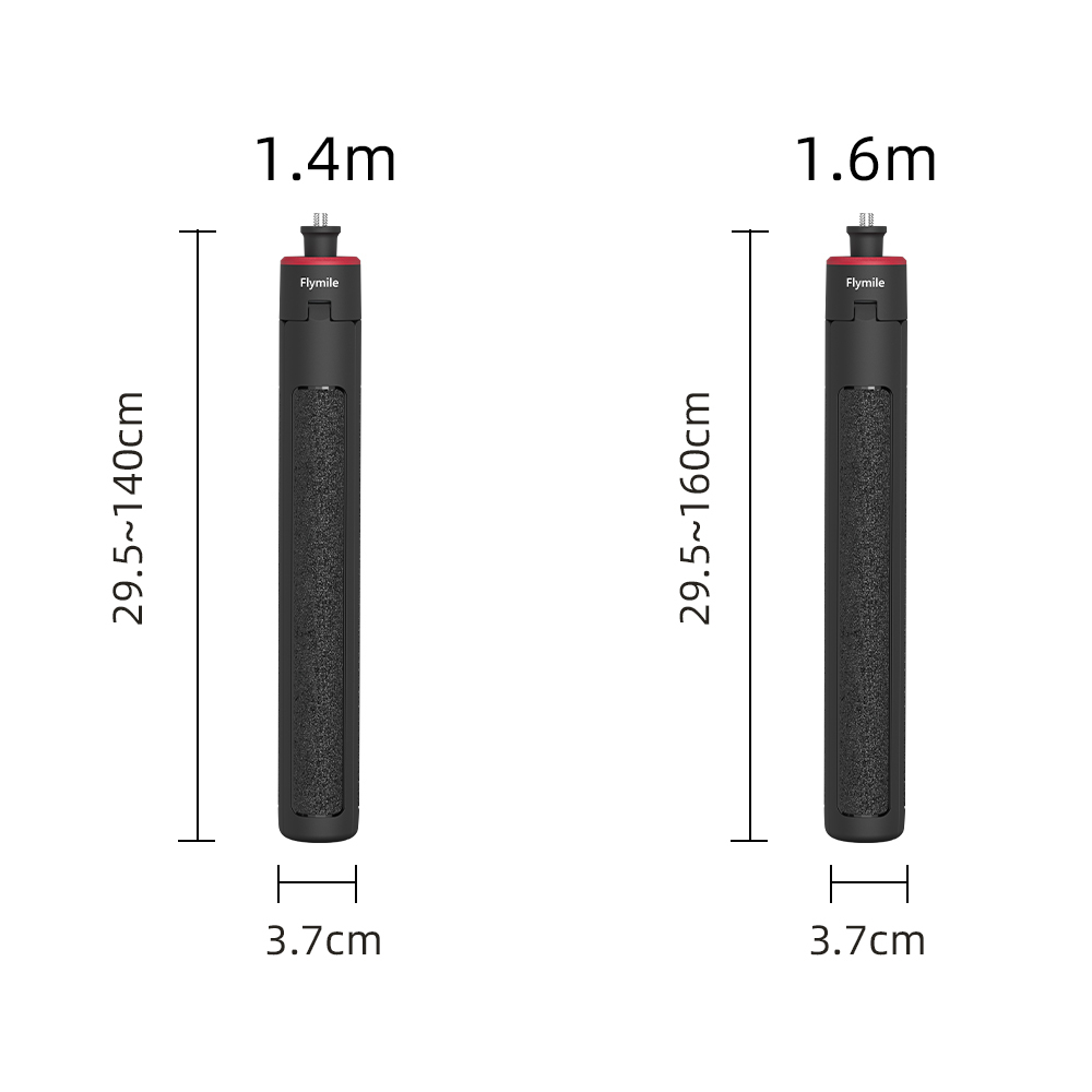 Flymile Selfie Stick Tripod for DJI Action 6/5 Pro/Insta360 X5 X4