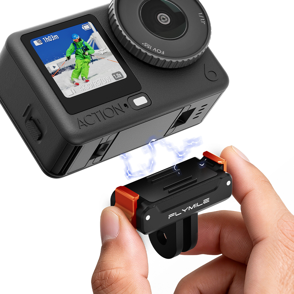 Flymile Magnetic Adapter Mount for DJI Action 6/5 Pro/4/3 
