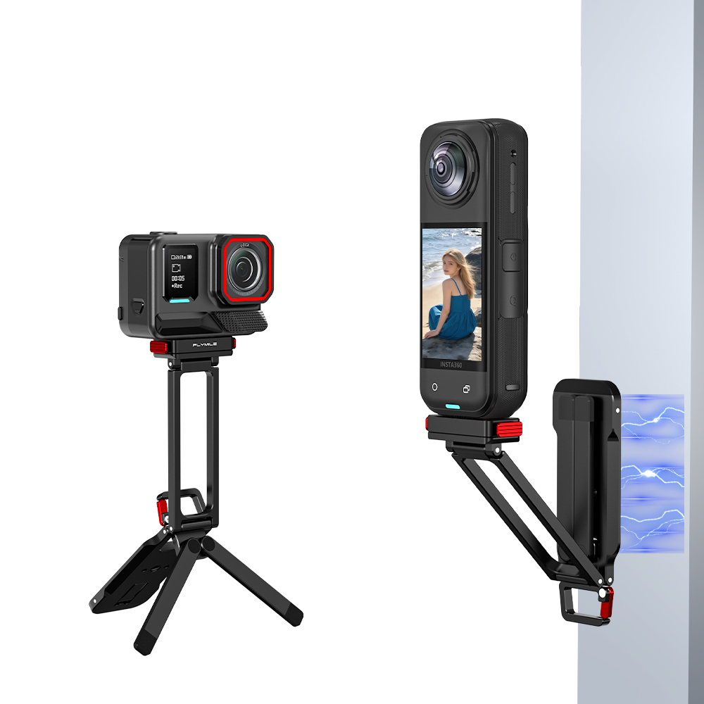 Flymile Metal Magnetic Folding Tripod for Insta360 Ace Pro 2/X5