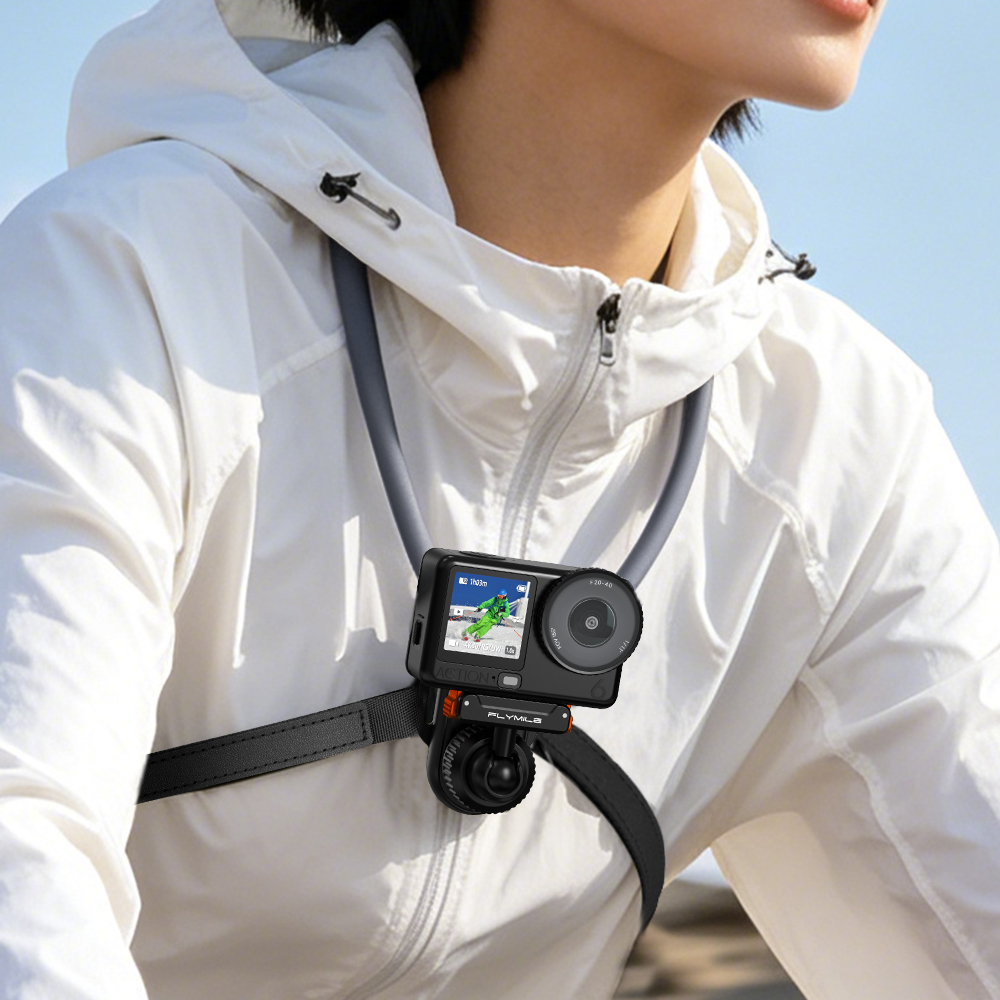 Flymile Magnetic Neck Mount  for DJI Action 6/5 Pro/4/Insta360 Ace Pro 2 X5