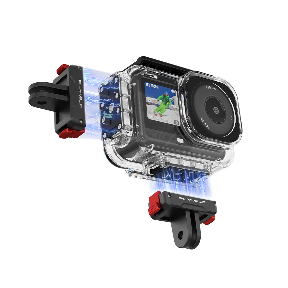 Flymile Magnetic Quick-release Waterproof Case for DJI OSMO Action6 