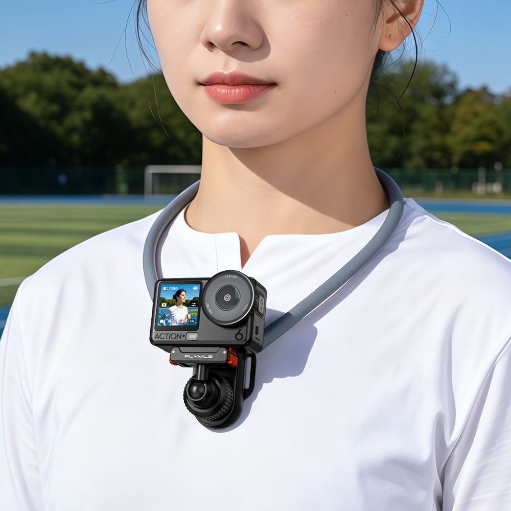 Flymile Magnetic Neck Mount  for DJI Action 6/5 Pro/4/Insta360 Ace Pro 2 X5