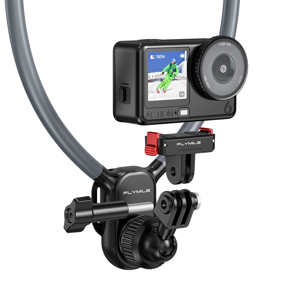Flymile Magnetic Neck Mount  for DJI Action 6/5 Pro/4/Insta360 Ace Pro 2 X5