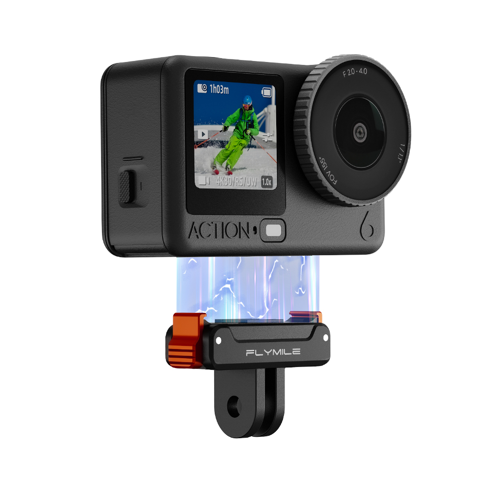 Flymile Magnetic Adapter Mount for DJI Action 6/5 Pro/4/3 