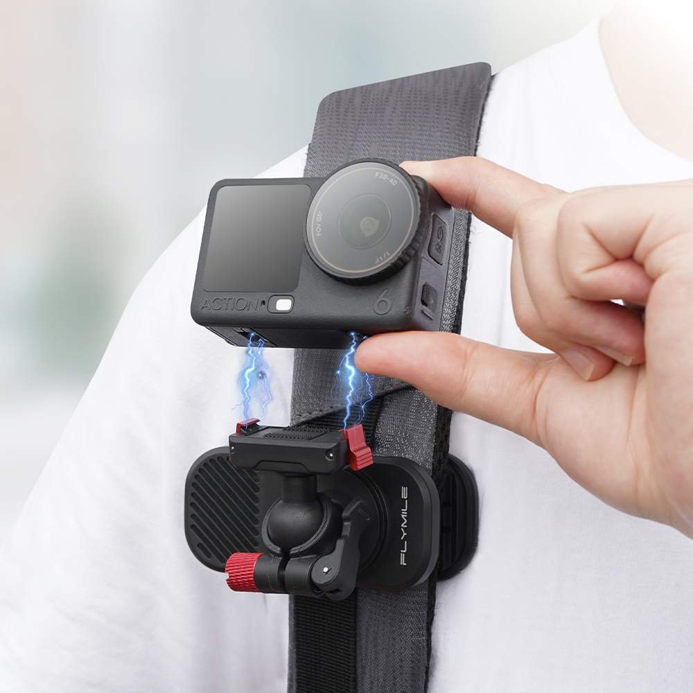Flymile Magnetic Backpack Clip for DJI Action 6/5/4/3