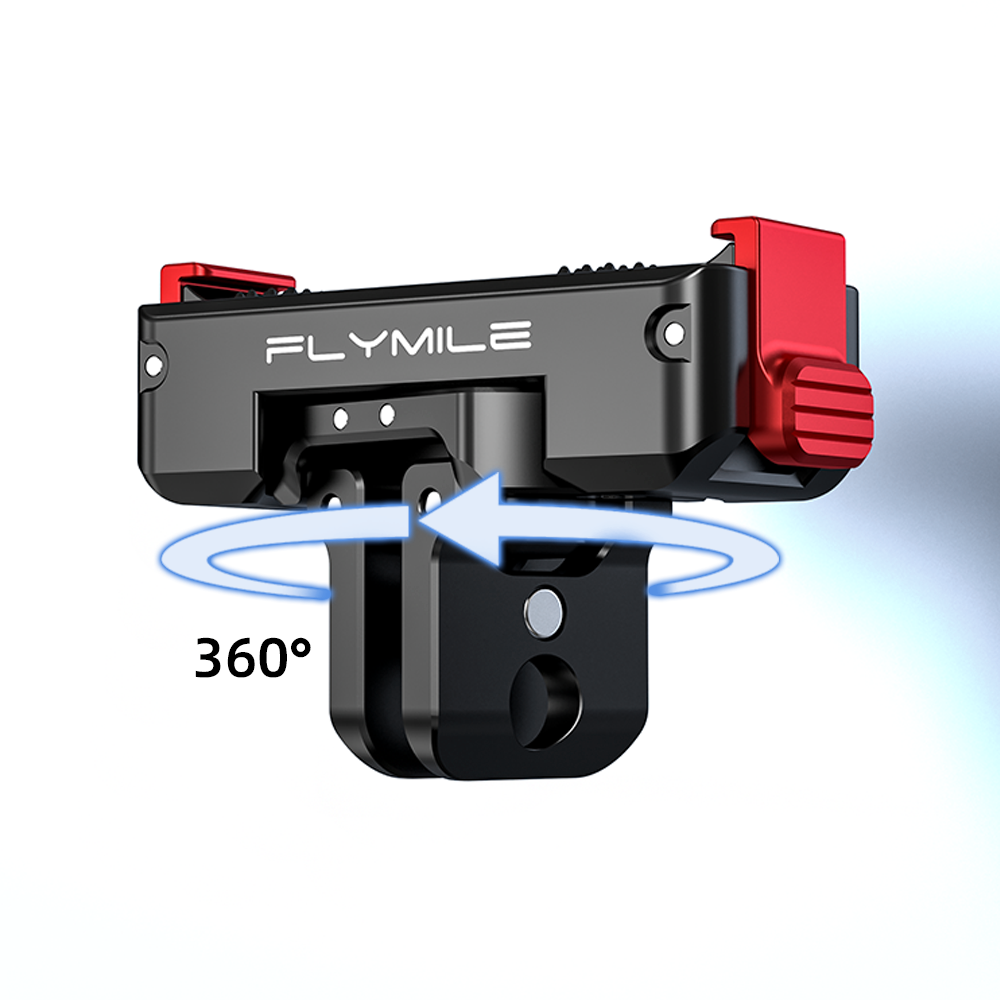 Flymile Metal Rotation Quick Release Mount for DJI OSMO Action 5/OSMO 360