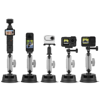 Flymile Suction Cup Camera Car Mount for OSMO 360/Insta360 X5