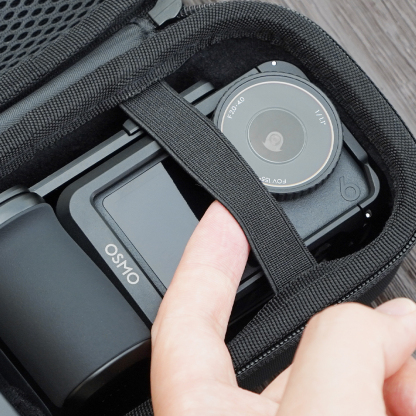 Flymile Camera Bluetooth Grip Carrying Case for DJI Action 6/5/Insta360 Ace Pro 2 