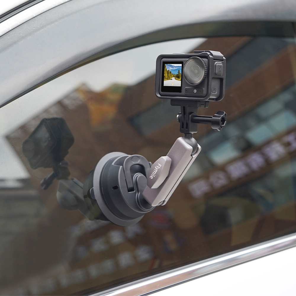 Flymile Suction Cup Camera Car Mount for OSMO 360/Insta360 X5