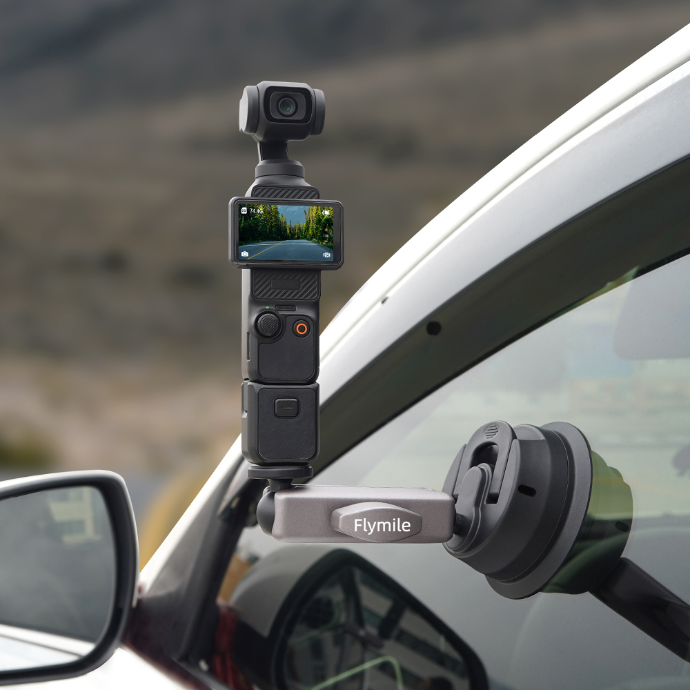 Flymile Suction Cup Camera Car Mount for OSMO 360/Insta360 X5