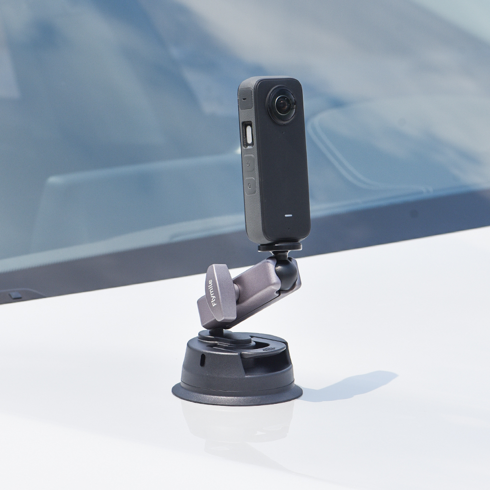 Flymile Suction Cup Camera Car Mount for OSMO 360/Insta360 X5