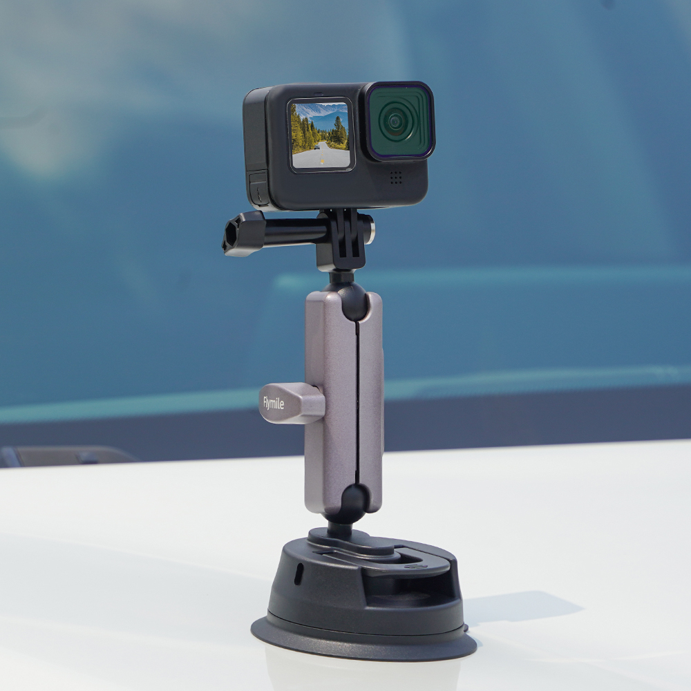 Flymile Suction Cup Camera Car Mount for OSMO 360/Insta360 X5