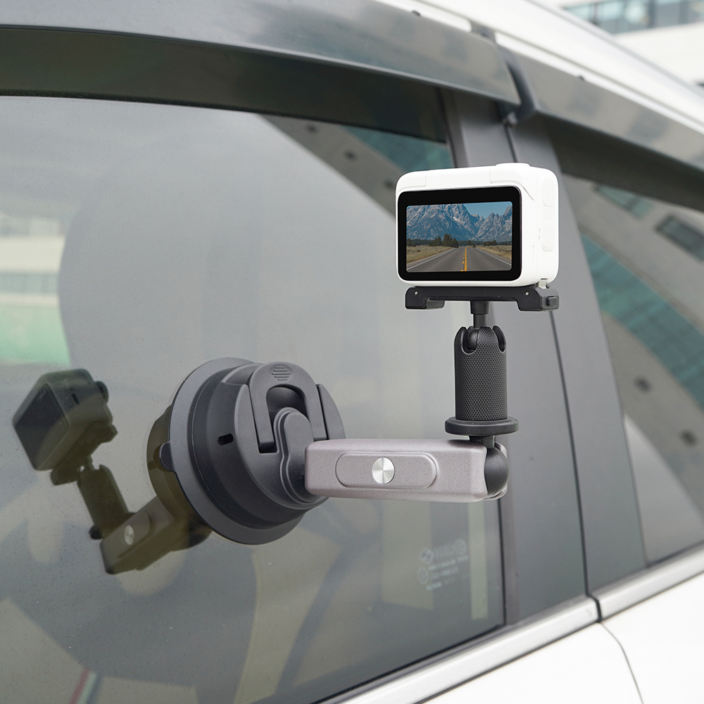 Flymile Suction Cup Camera Car Mount for OSMO 360/Insta360 X5