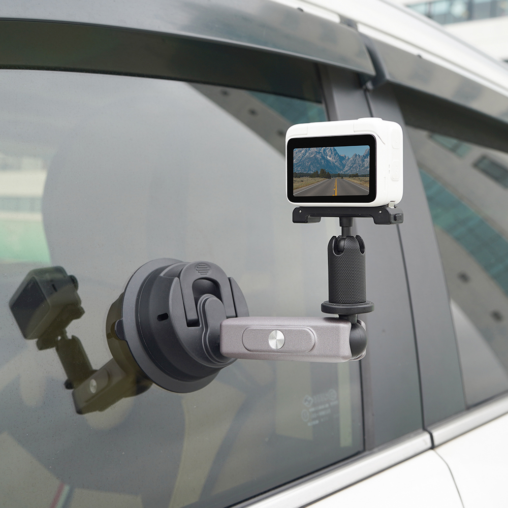 Flymile Suction Cup Camera Car Mount for OSMO 360/Insta360 X5