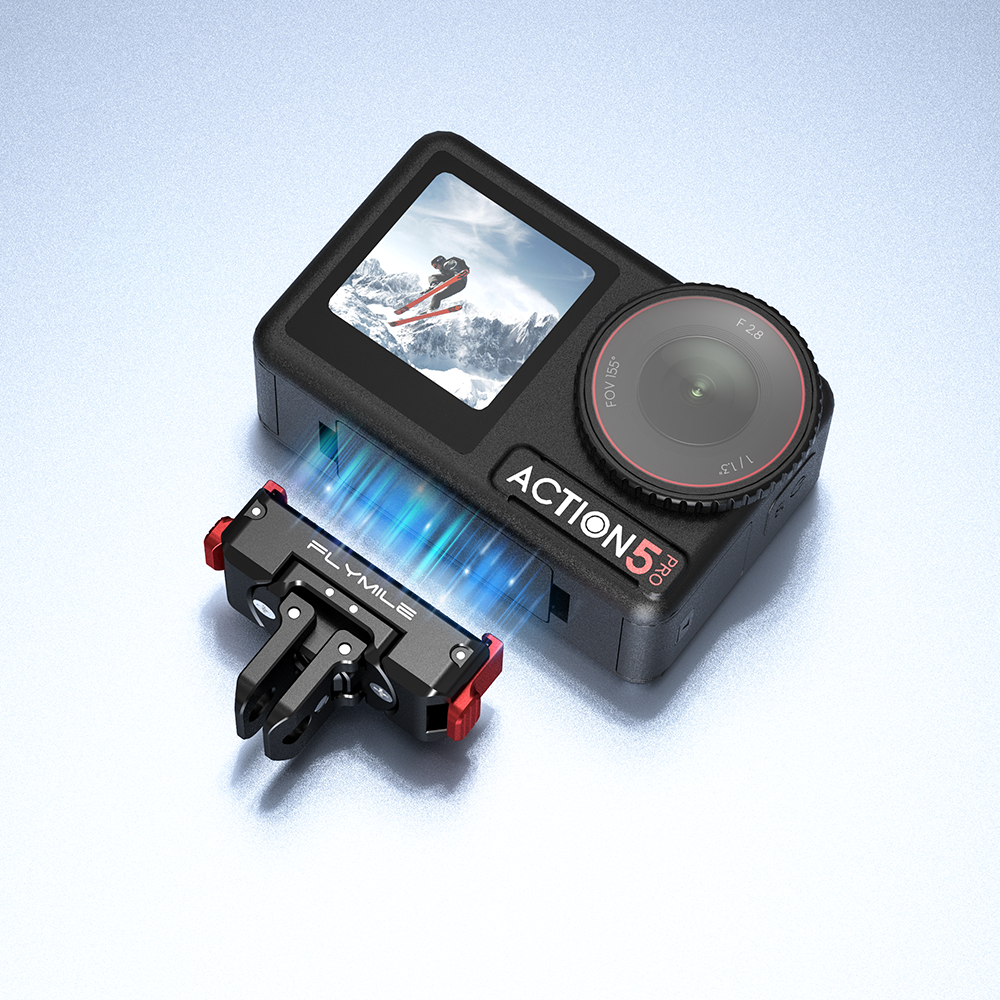 Flymile Metal Rotation Quick Release Mount for DJI OSMO Action 5/OSMO 360