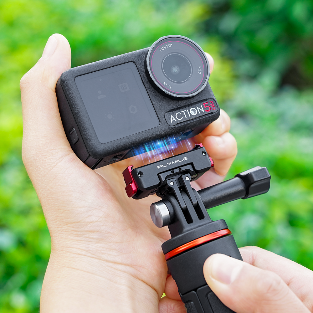 Flymile Metal Rotation Quick Release Mount for DJI OSMO Action 5/OSMO 360