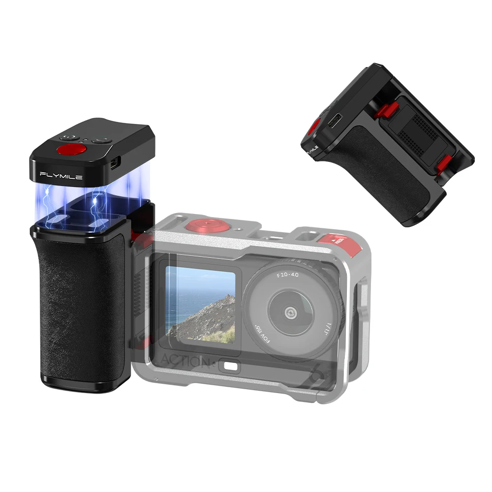 Flymile Bluetooth Remote Control Street Grip Holder for DJI Action 6/5 Pro/4