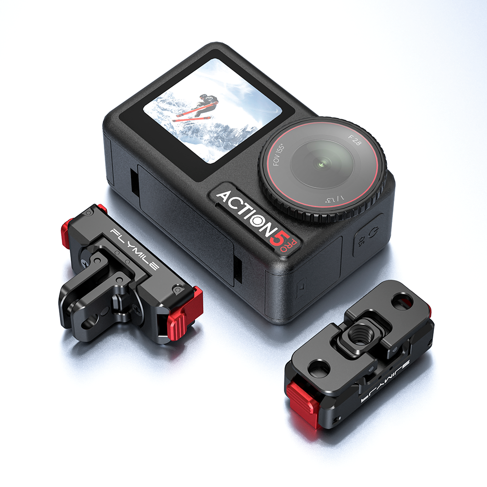 Flymile Metal Rotation Quick Release Mount for DJI OSMO Action 5/OSMO 360