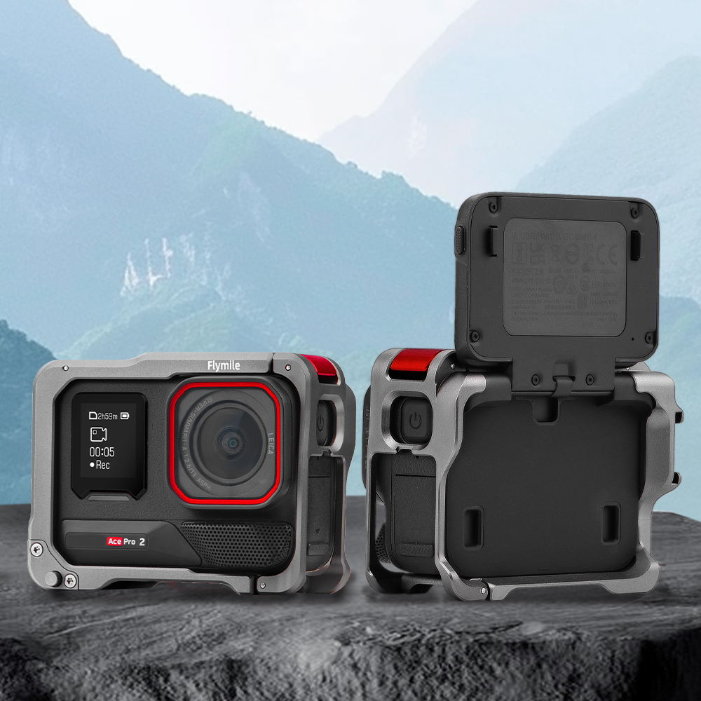 Flymile Metal Camera Cage for Insta360 Ace Pro/2 